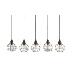 Dimond Home 5 Light Wire Ball Pendant In Brown - All