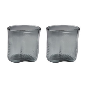 Dimond Home Fish Net Glass Vases In Grey Set of 2 - All