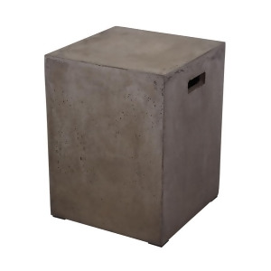Dimond Home Cubo Square Handled Concrete Stool - All