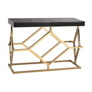 Dimond Home Deco Console Table In Black And Gold - All