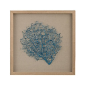 Dimond Home Turquoise Sea Fan On Natural Linen - All