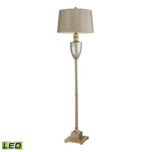 Dimond Lighting Elmira Antique Mercury Glass Led Floor Lamp With Silver Accents - All