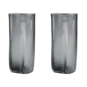 Dimond Home Etched Glass Vases In Grey Set of 2 - All