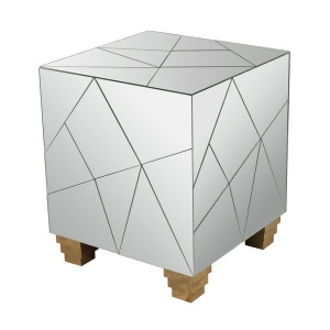 Dimond Home Mirrored Mosaic Cube Foot Stool - All