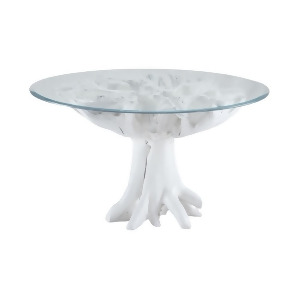 Dimond Home White Teak Root Entry Table - All