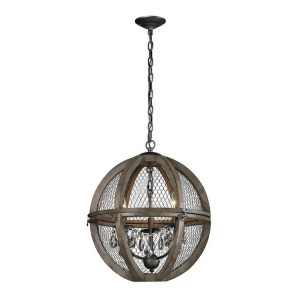 Dimond Home Renaissance Invention Wood And Wire Chandelier - All