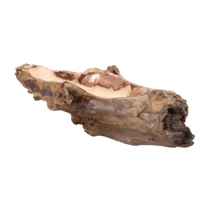 Dimond Home Teak Root Bowl With Copper Insert Long - All