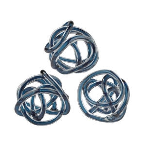 Dimond Home Navy Blue Glass Knots Set of 3 - All