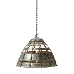 Dimond Home Colossal Fortress 1 Light Pendant In Distressed Silver - All