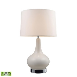 Dimond Lighting Mary-Kate And Ashley Continuum Led Table Lamp In White And Chrom - All