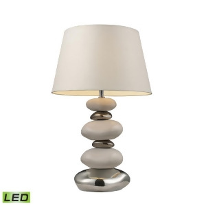 Dimond Lighting Mary-Kate And Ashley Elemis Led Table Lamp In White And Chrome - All