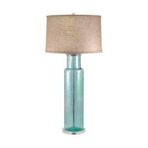 Dimond Lighting Recycled Glass Cylinder Table Lamp In Blue - All