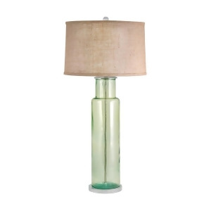 Dimond Lighting Recycled Glass Cylinder Table Lamp In Green - All