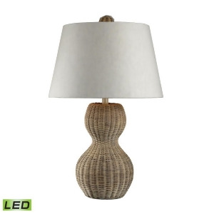 Dimond Lighting Sycamore Hill Rattan Led Table Lamp in Light Natural Finish - All