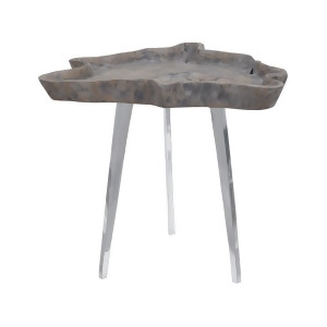 Dimond Home Jambi Accent Table In Aged Grey Wash - All
