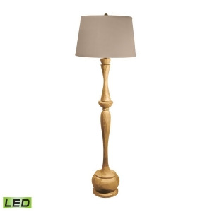 Dimond Lighting Distressed Acacia Wood Led Floor Lamp - All