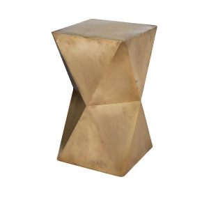 Dimond Home Faceted Stool With Brass Cladding - All