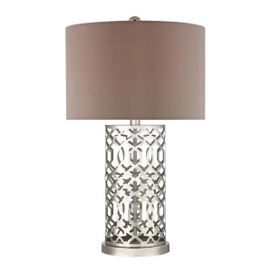 Dimond Lighting Laser Cut Metal Table Lamp in Polished Nickel - All