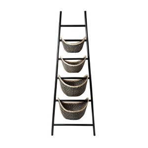 Dimond Home Black Plaid Ladder Basket - All
