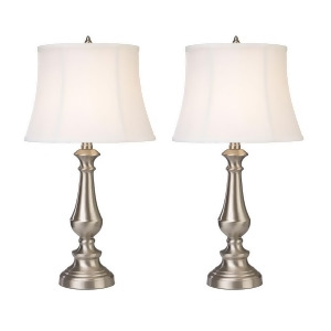 Dimond Lighting Trump Home Fairlawn Table Lamps in Nickel Set of 2 - All
