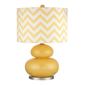 Dimond Lighting Tavistock Table Lamp In Sunshine Yellow And Polished Nickel - All