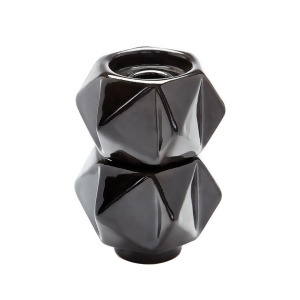 Dimond Home Ceramic Star Candle Holders In Black Set of 2 - All