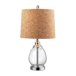 Dimond Lighting Clear Glass Table Lamp In Polished Chrome - All