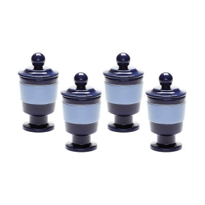 Dimond Home Navy And Denim Polar Filled Votive Set of 4 - All