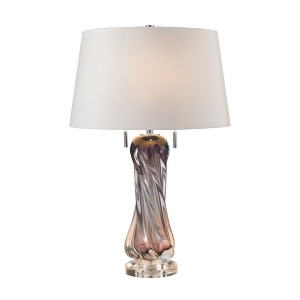 Dimond Lighting Vergato Blown Glass Table Lamp in Purple - All