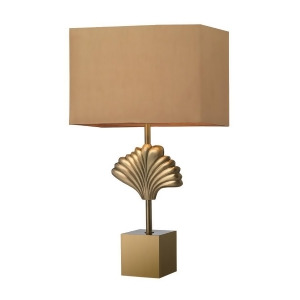 Dimond Lighting Vergato Solid Brass Table Lamp in Aged Brass - All