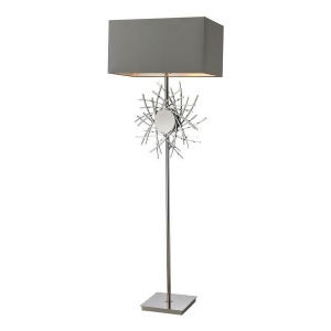 Dimond Lighting Cesano Abstract Formed Metalwork Floor Lamp in Polished Nickel - All