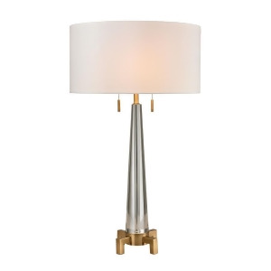 Dimond Lighting Bedford Solid Crystal Table Lamp in Aged Brass - All