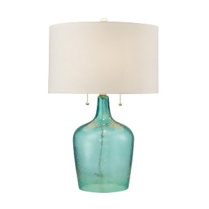 Dimond Lighting Hatteras Hammered Glass Table Lamp in Seabreeze - All