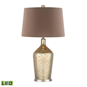 Dimond Lighting Glass Bottle Led Table Lamp In Gold Antique Mercury Glass - All