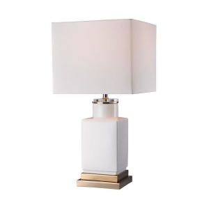 Dimond Lighting Small White Cube Lamp - All