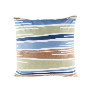 Dimond Home Blue Green Drapes Pillow With Goose Down Insert - All