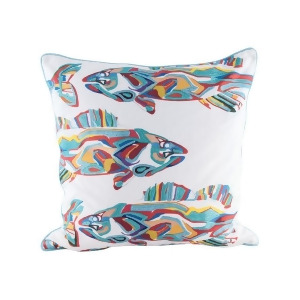 Dimond Home School of Fish Pillow With Goose Down Insert - All