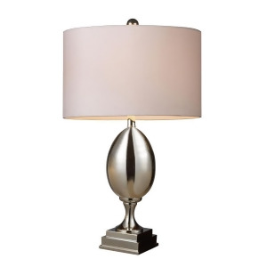 Dimond Lighting Waverly Table Lamp In Chrome Plated Glass With Milano Pure White - All