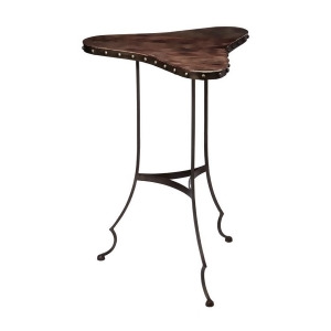 Dimond Home Clover Table In Dark Brown And Oil Rubbed Bronze - All