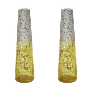 Dimond Home Ombre Snorkel Vases In Lemon Set of 2 - All