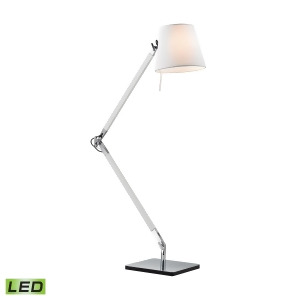 Dimond Lighting Chapeau Led Desk Lamp In Chrome And White - All