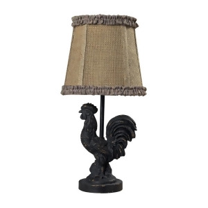 Dimond Lighting Braysford Mini Rooster Lamp in Black - All
