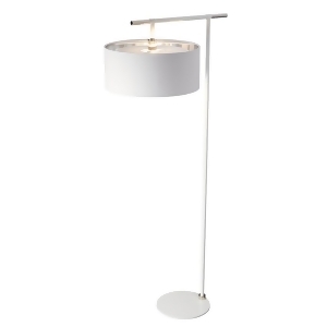Elstead Lighting Balance White Polished Nickel Floor Lamp - All