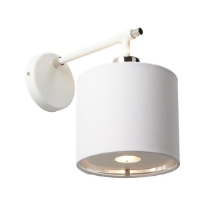 Elstead Lighting Balance White Polished Nickel Sconce - All