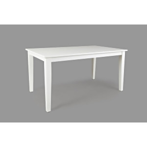 Jofran Simplicity Rectangle Dining Table in Paperwhite - All