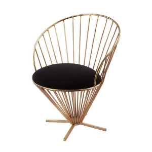 Dimond Home Iron Taper Wire Chair In Gold And Black - All