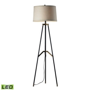 Dimond Lighting Functional Tripod Led Floor Lamp in Restoration Black And Aged G - All