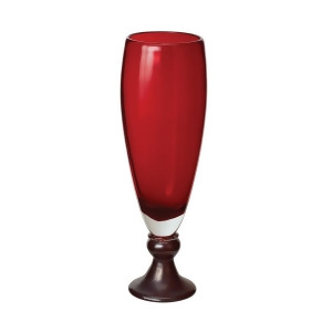 Dimond Home Ruby Pearl Vase With Metallic Foot Small - All