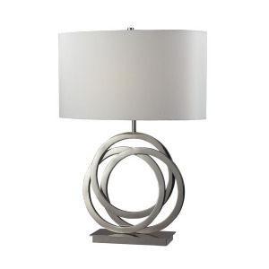 Dimond Lighting Trinity Table Lamp In Polished Nickel With Pure White Shade - All