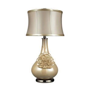 Dimond Lighting Elenaor Table Lamp In Pearlescent Cream Finish With Cream Shade - All